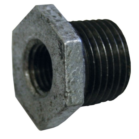 Jones Stephens 2-1/2in. x 2in. Galvanized Iron Hex Bushing G1440531